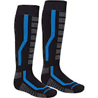 Klim Aggressor 2.0 Socks - Black / Electric Blue Lemonade