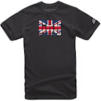 Alpinestars Circuits Tee T-Shirt - Black / Great Britain