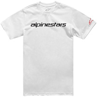 Alpinestars Linear Wordmark 2.0 Short Sleeve CSF T-Shirt - White / Red / Black