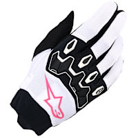 Alpinestars Stella Full Bore v2 Textile Gloves - White / Fluo Pink / Black
