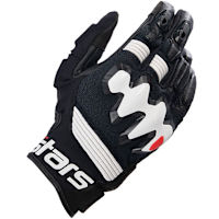 Alpinestars Halo Leather Gloves - Black / White
