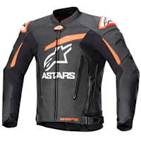 Alpinestars GP Plus V4 Leather Jacket - Black / Red / Fluo White