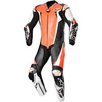 Alpinestars Racing Absolute V2 One Piece Leather Suit - Fluo Red / White / Black
