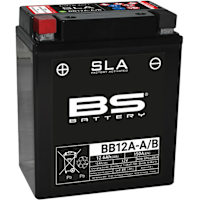 BS Batteries Motorcycle Battery - BB12A-A/B SLA Sealed Lead Acid