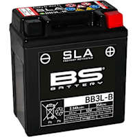 BS Batteries Motorcycle Battery - BB3L-B SLA Sealed Lead Acid