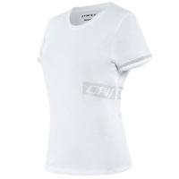 Dainese Ladies Paddock T-Shirt - White / Glacier Grey
