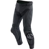 Dainese Delta 4 Leather Trousers - Black / Black 