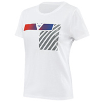 Dainese Ladies Illusion T-Shirt - White / Dark Grey / Red