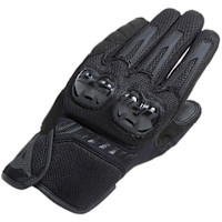 Dainese Mig 3 Air Textile Gloves - Black / Black