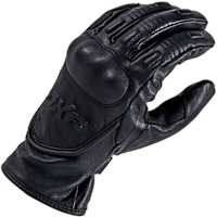 DXR TTR Waterproof CE Leather Gloves - Black
