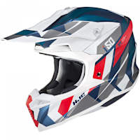 HJC i50 - Vanish White / Blue / Red