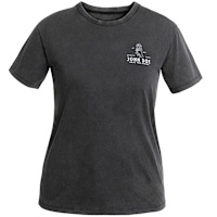 John Doe Ladies T-Shirt - Women Rose Fade Out Black