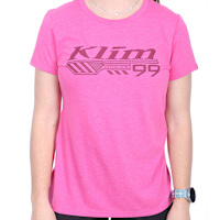 Klim Ladies Foundation Tri-Blend T-Shirt - Fuchsia Frost / Raspberry Radiance