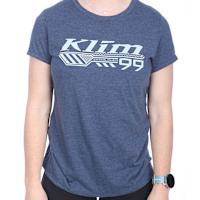 Klim Ladies Foundation Tri-Blend T-Shirt - Navy Frost / Papyrus
