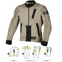 Macna Torido Textile Jacket - Black / Taupe
