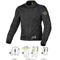 Macna Torido Textile Jacket - Black