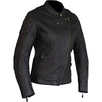 Merlin Ladies Bristol Cafe D3O Leather Jacket - Black