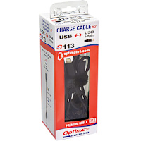 Tecmate Optimate Charge Cable USB I-8PIN x2 - Apple