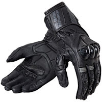 Ozone RS600 Leather Gloves - Black / Grey