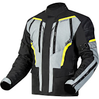 Ozone Tour III Textile Jacket - Black / Grey / Fluo Yellow