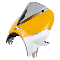 Pyramid Fly Screen Banana Yellow / Ross White - Honda Monkey 125 (18>20)