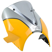 Pyramid Fly Screen Banana Yellow / Silver - Honda Monkey 125 (18>20)