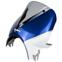 Pyramid Fly Screen Pearl Glittering Blue /Ross White - Honda Monkey 125 (18>20)