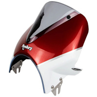 Pyramid Fly Screen Pearl Nebula Red / Ross White - Honda Monkey 125 (18>20)