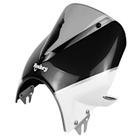 Pyramid Fly Screen Pearl Shining Black/Ross White - Honda Monkey 125 (18>20)