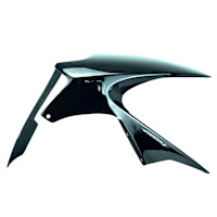 Pyramid Hugger Gloss Black - Kawasaki Ninja ZX-6R (05>06)