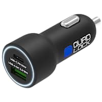 Quad Lock 48W Dual USB 12V Charger - USB-A / USB-C