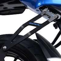 R&G Racing Black Exhaust Hanger - Suzuki GSX-R125 - Blue