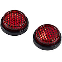 Riderr Self Adhesive 20mm Reflectors Pair - Red