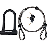 Riderr U-Lock and Cable - Black