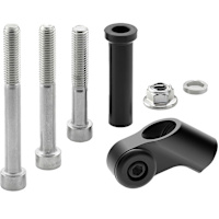 Rizoma BS714B Handlebar Mirror Mounting Kit - Black