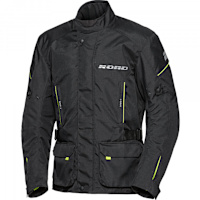 Road Touring 1.0 Textile Jacket - Black / Neon Yellow