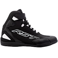RST Sabre Moto CE Shoes - Black / Black / White 