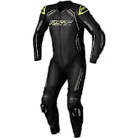 RST S1 CE One Piece Leather Suit - Black / Grey / Flo Yellow
