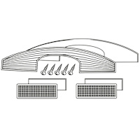 Shad SH45 Replacement White Reflectors - D1B451CAR