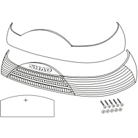 Shad SH46 Replacement Red Reflectors - D1B465CAR