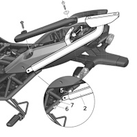 Shad Top Box Fitting Kit K0VR60ST - Kawasaki Versys 650 (10-14)