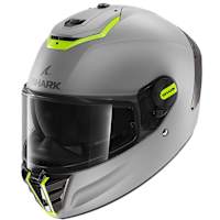 Shark Spartan RS - Blank Matt Silver / Yellow