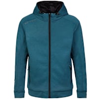 Spada Blade Zip Textile Hoodie - Coral