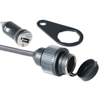 SW Motech Cigarette Lighter USB Power Complete Kit