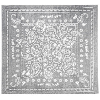 Tucano Urbano Foulard Racer Neck Scarf - Paisley Light Grey